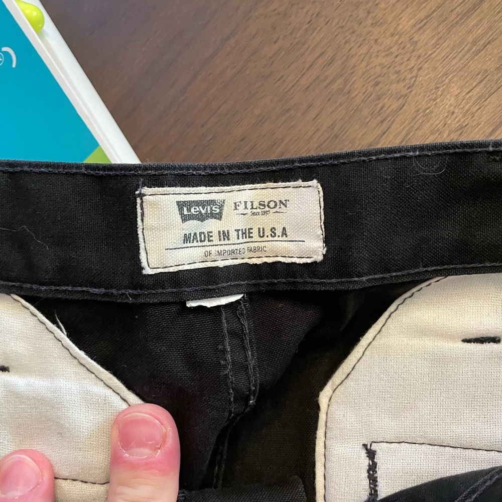 RARE Filson x Levi’s dry tin cloth jeans